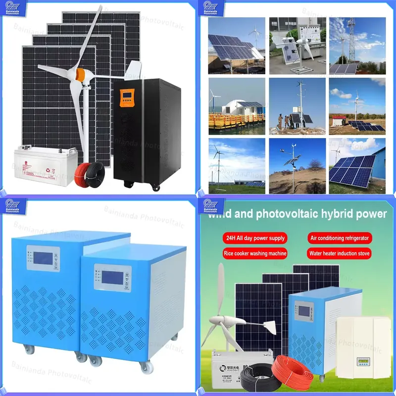 Renewable Energy Kit - 3KW 5KW 8KW Hybrid Wind-Solar-Generatorsystem MPPT-Controller