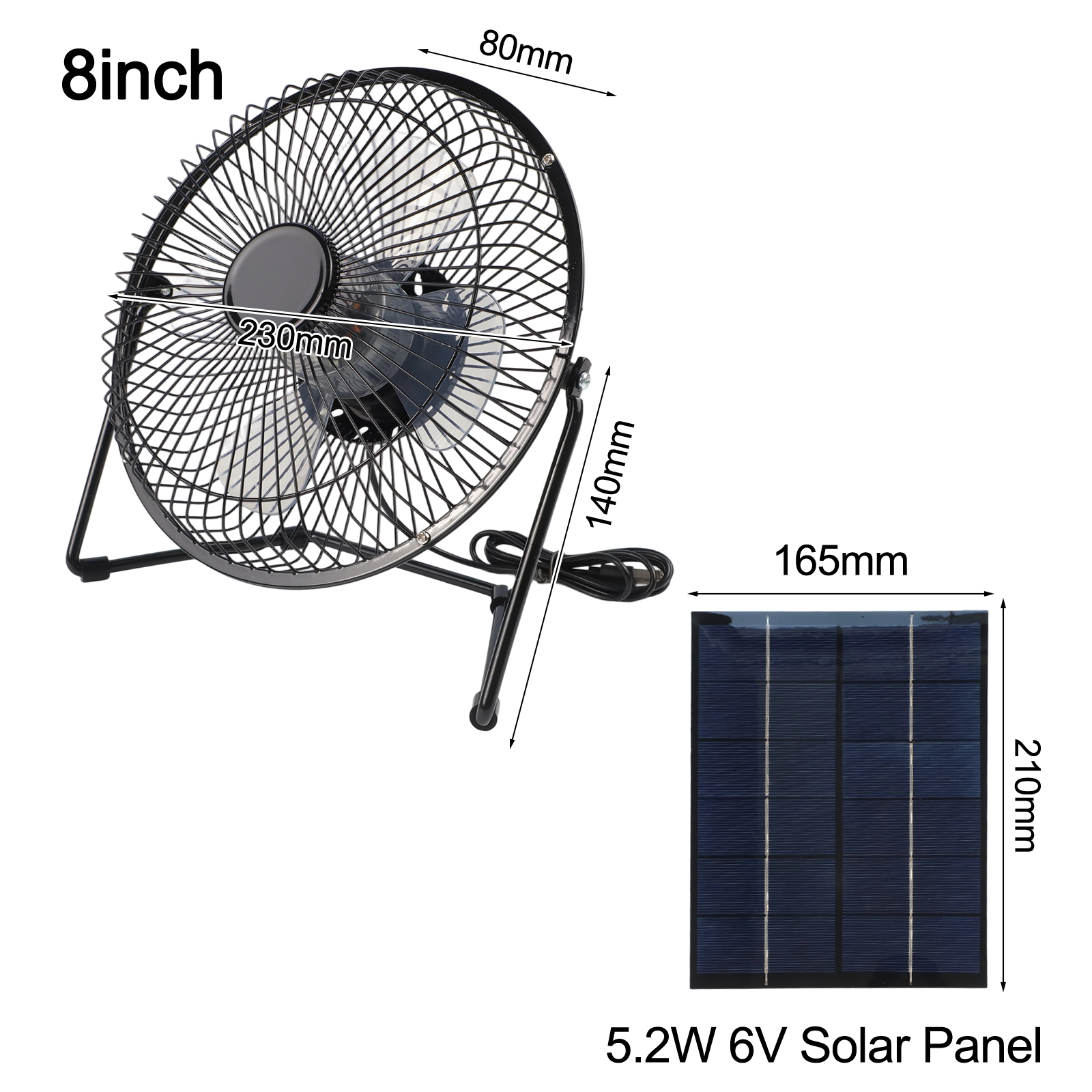 Renewable Energy Kit - Solarpanel-Lüfter-Set 5 2 W mit integriertem